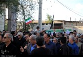 تشییع و تدفین پیکر پاسدار شهید مرتضی وفاپور در گلزار شهدای لارستان