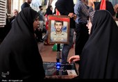 تشییع و تدفین پیکر پاسدار شهید مرتضی وفاپور در گلزار شهدای لارستان