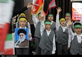 مراسم بزرگداشت شهدای دانش آموز میناب در دامغان
