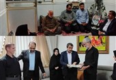 دیدار با خانواده‌های شهدای «اقتدار رمضان» در شهرستان دشتستان