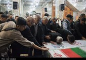 مراسم تشییع پیکر شهید علی رنجبر اسلاملو - شیراز