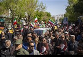 مراسم تشییع پیکر شهید علی رنجبر اسلاملو - شیراز