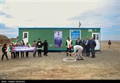 آئین کلنگ زنی پنجمین مدرسه گروه جهادی شهدا با نام «دبستان عشایری شهید آیت الله سیدعلی خامنه ای» در روستای عبدالملکی از توابع بخش روداب شهرستان سبزوار، استان خراسان رضوی