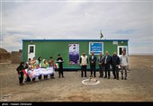 آئین کلنگ زنی پنجمین مدرسه گروه جهادی شهدا با نام «دبستان عشایری شهید آیت الله سیدعلی خامنه ای» در روستای عبدالملکی از توابع بخش روداب شهرستان سبزوار، استان خراسان رضوی