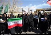 ایجاد زنجیره انسانی دور نیروگاه برق شهید مفتح همدان
