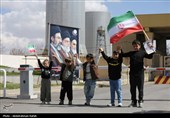 ایجاد زنجیره انسانی دور نیروگاه برق شهید مفتح همدان