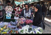 بازار گل تهران زیر سایه جنگ