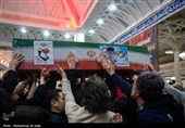 وداع با پیکر شهدای حملات آمریکایی - صهیونی در قم