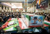 وداع با پیکر شهدای حملات آمریکایی - صهیونی در قم