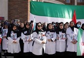 مراسم تشییع پرستار شهید حسین عشقی در مشهد