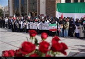 مراسم تشییع پرستار شهید حسین عشقی در مشهد