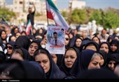 مراسم تشییع پرستار شهید حسین عشقی در مشهد