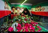 مراسم تشییع پرستار شهید حسین عشقی در مشهد