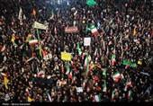 Ночное собрание иранского народа в поддержку лидера и вооруженных сил страны