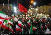 Ночное собрание иранского народа в поддержку лидера и вооруженных сил страны