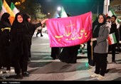 بیرق‌های برافراشته در کرمانشاه