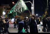 بیرق‌های برافراشته در کرمانشاه
