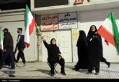 بیرق‌های برافراشته در کرمانشاه