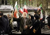 بیرق‌های برافراشته در کرمانشاه