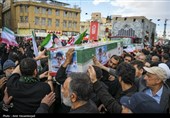 مراسم تشییع پیکر 12 شهید حملات آمریکایی - صهیونی در قم