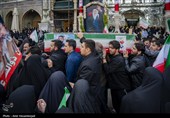 مراسم تشییع پیکر 12 شهید حملات آمریکایی - صهیونی در قم
