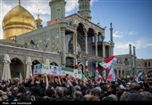 مراسم تشییع پیکر 12 شهید حملات آمریکایی - صهیونی در قم