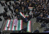 مراسم تشییع پیکر 12 شهید حملات آمریکایی - صهیونی در قم