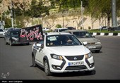 کاروان خودرویی گرامیداشت چهلم شهادت رهبر انقلاب در شیراز