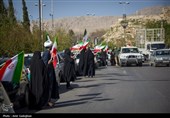 کاروان خودرویی گرامیداشت چهلم شهادت رهبر انقلاب در شیراز