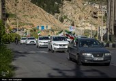 کاروان خودرویی گرامیداشت چهلم شهادت رهبر انقلاب در شیراز