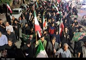 بزرگداشت چهلمین روز شهادت قائد امت و شهدای میناب در بوشهر