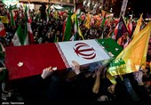 وداع با پیکر مطهر سردار شهید مجید خادمی