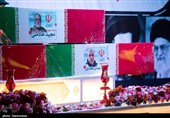 وداع با پیکر مطهر سردار شهید مجید خادمی