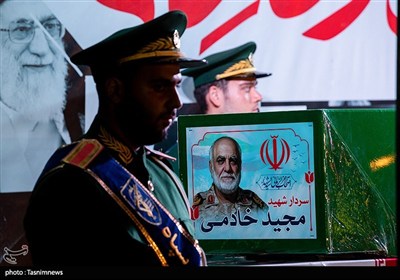وداع با پیکر مطهر سردار شهید مجید خادمی