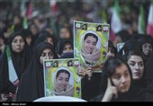 مراسم چهلمین روز شهادت امام شهید و گرامیداشت شهدای جنگ رمضان لامرد - فارس