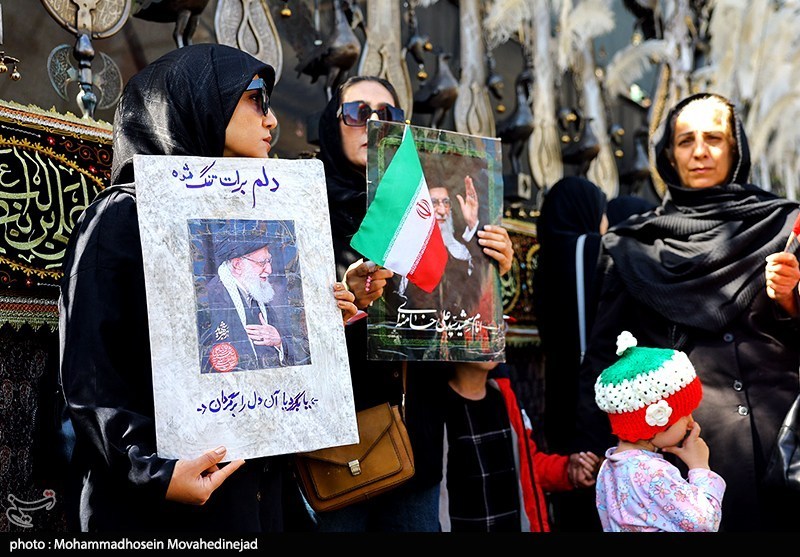 مراسم عزاداری چهلمین روز شهادت رهبر انقلاب در تهران - 1