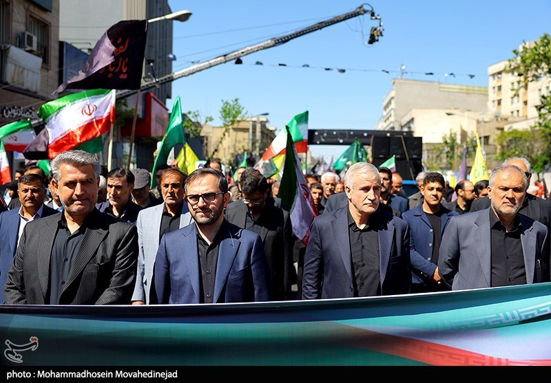 مراسم عزاداری چهلمین روز شهادت رهبر انقلاب در تهران - 1