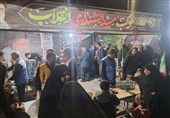برپایی موکب «سیدالشهدای انقلاب»؛ اطعام عزاداران دراربعین قائد امت