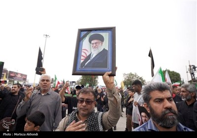 اجتماع عزاداران اربعین شهادت قائد امت امام خامنه‌ای در بندرعباس