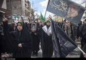 مراسم عزاداری چهلمین روز شهادت رهبر انقلاب در کرمانشاه