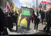 مراسم عزاداری چهلمین روز شهادت رهبر انقلاب در کرمانشاه