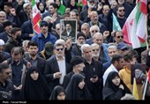 مراسم عزاداری چهلمین روز شهادت رهبر انقلاب در کرمانشاه