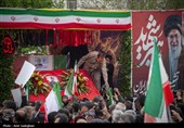 تشییع پیکر شهید سردار مجید خادمی و شهدای حملات آمریکایی ـ صهیونی در شیراز