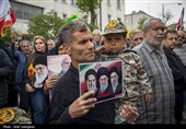 تشییع پیکر شهید سردار مجید خادمی و شهدای حملات آمریکایی ـ صهیونی در شیراز