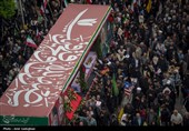 تشییع پیکر شهید سردار مجید خادمی و شهدای حملات آمریکایی ـ صهیونی در شیراز
