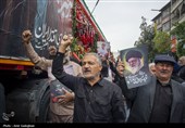تشییع پیکر شهید سردار مجید خادمی و شهدای حملات آمریکایی ـ صهیونی در شیراز