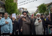 تشییع پیکر شهید سردار مجید خادمی و شهدای حملات آمریکایی ـ صهیونی در شیراز