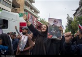 تشییع پیکر شهید سردار مجید خادمی و شهدای حملات آمریکایی ـ صهیونی در شیراز