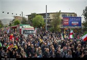 تشییع پیکر شهید سردار مجید خادمی و شهدای حملات آمریکایی ـ صهیونی در شیراز