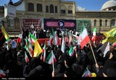 مراسم عزاداری چهلمین روز شهادت رهبر انقلاب در همدان